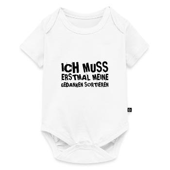 die Gedanken sortieren - Baby Premium Kurzarmbody - Weiß - Vorne