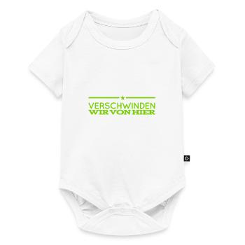 hauen wir endlich ab - Baby Premium Kurzarmbody - Weiß - Vorne