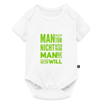 Wölfe draussen halten - Baby Premium Kurzarmbody - Weiß - Vorne