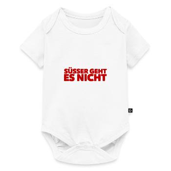 am süßesten - Baby Premium Kurzarmbody - Weiß - Vorne