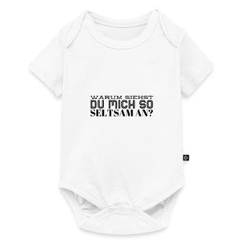 komische Blicke - Baby Premium Kurzarmbody - Weiß - Vorne
