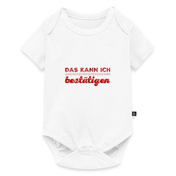 das sehe ich genauso - Baby Premium Kurzarmbody - Weiß - Vorne
