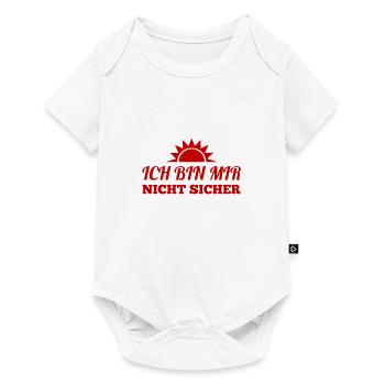 wer weiß ob das stimmt - Baby Premium Kurzarmbody - Weiß - Vorne