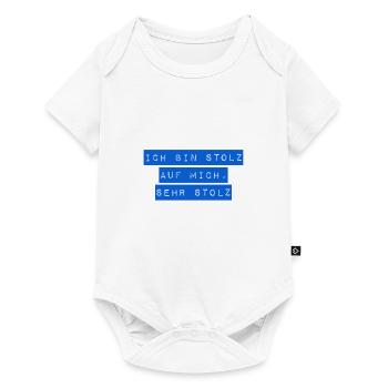 ich bin stolz auf mich - Baby Premium Kurzarmbody - Weiß - Vorne