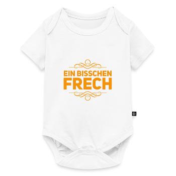 ein bisschen frech - Baby Premium Kurzarmbody - Weiß - Vorne