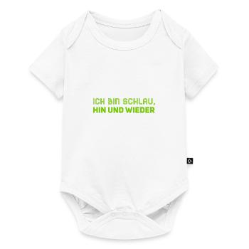 ab und zu bin ich klug - Baby Premium Kurzarmbody - Weiß - Vorne