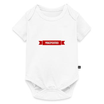 ich lebe prinzipientreu - Baby Premium Kurzarmbody - Weiß - Vorne