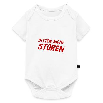 bitte nicht stören - Baby Premium Kurzarmbody - Weiß - Vorne