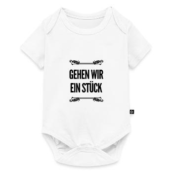 gehen wir ein Stück - Baby Premium Kurzarmbody - Weiß - Vorne