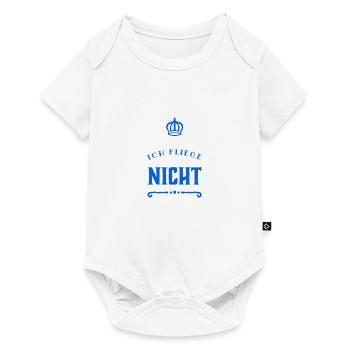 keine Lust zu fliegen - Baby Premium Kurzarmbody - Weiß - Vorne
