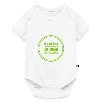 offenkundiger Fehler - Baby Premium Kurzarmbody - Weiß - Vorne