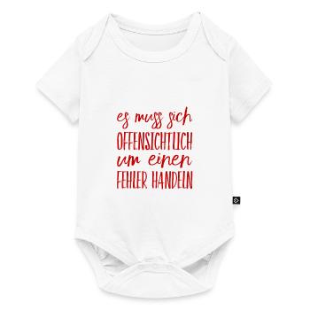 offenbar ein Fehler - Baby Premium Kurzarmbody - Weiß - Vorne