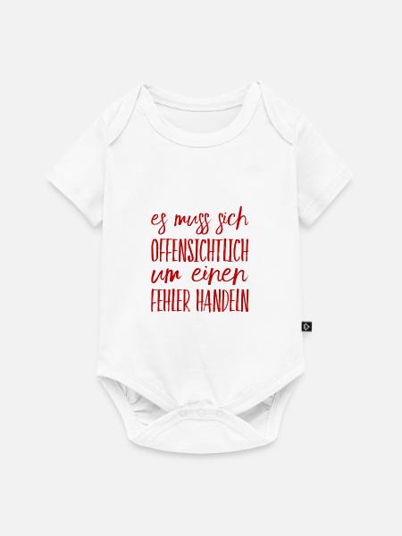 offenbar ein Fehler - Baby Premium Kurzarmbody - Weiß