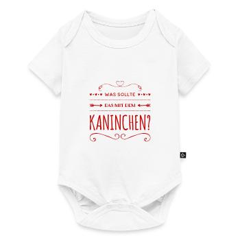 der Trick mit dem Kaninchen - Baby Premium Kurzarmbody - Weiß - Vorne