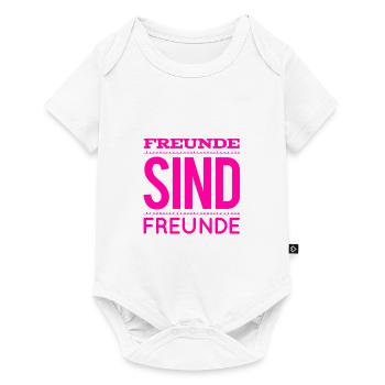 Freunde sind genial - Baby Premium Kurzarmbody - Weiß - Vorne