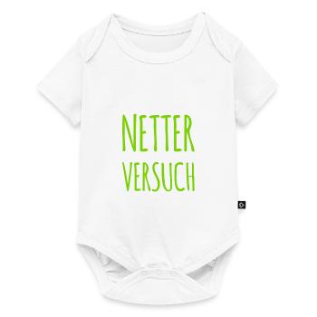 netter Versuch - Baby Premium Kurzarmbody - Weiß - Vorne