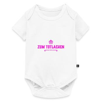das ist komisch - Baby Premium Kurzarmbody - Weiß - Vorne