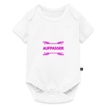 so sieht ein Beschützer aus - Baby Premium Kurzarmbody - Weiß - Vorne