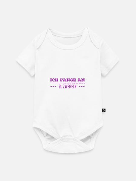 daran zweifel ich - Baby Premium Kurzarmbody - Weiß