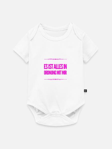 ich fühle mich wunderbar - Baby Premium Kurzarmbody - Weiß