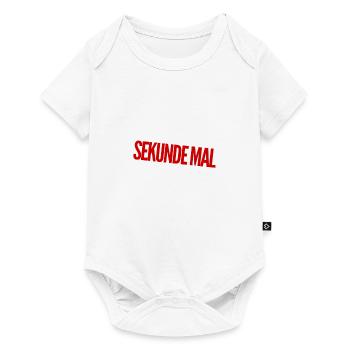 stop - Baby Premium Kurzarmbody - Weiß - Vorne