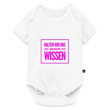 Fakten sind toll - Baby Premium Kurzarmbody - Weiß - Vorne