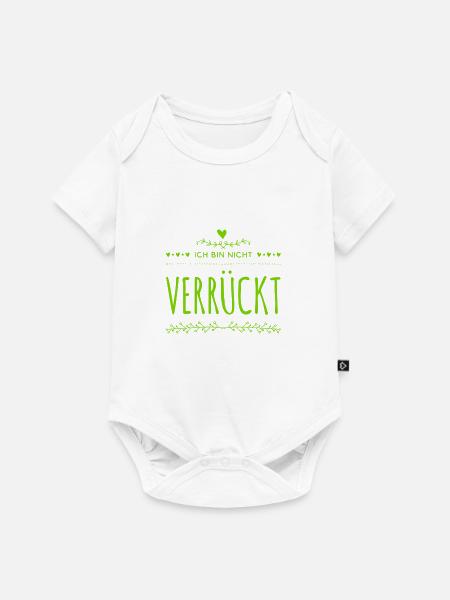 ich bin total normal - Baby Premium Kurzarmbody - Weiß