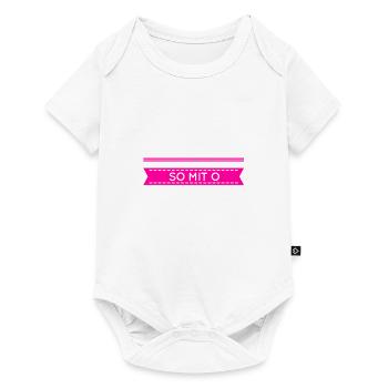 so mit o - Baby Premium Kurzarmbody - Weiß - Vorne
