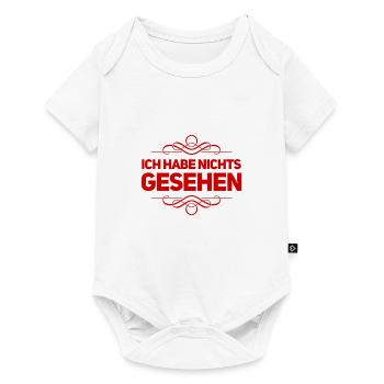 ich konnte nichts sehen - Baby Premium Kurzarmbody - Weiß - Vorne
