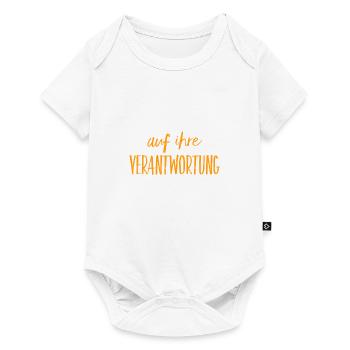 Verantwortung tragen - Baby Premium Kurzarmbody - Weiß - Vorne