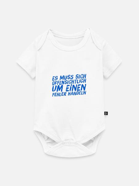 offenkundig ein Fehler - Baby Premium Kurzarmbody - Weiß