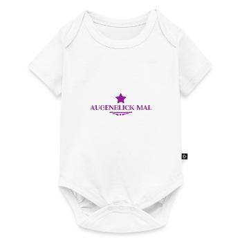 einen Moment - Baby Premium Kurzarmbody - Weiß - Vorne