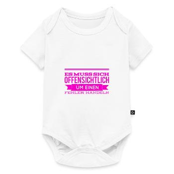 augenscheinlich ein Fehler - Baby Premium Kurzarmbody - Weiß - Vorne