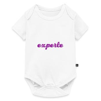 so sieht ein Experte aus - Baby Premium Kurzarmbody - Weiß - Vorne