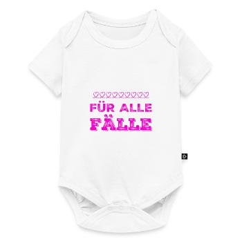 ich habe einen Plan B - Baby Premium Kurzarmbody - Weiß - Vorne