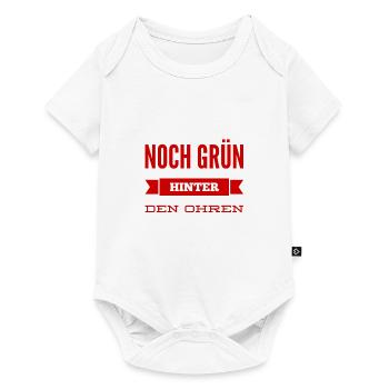 grün hinter den Ohren - Baby Premium Kurzarmbody - Weiß - Vorne