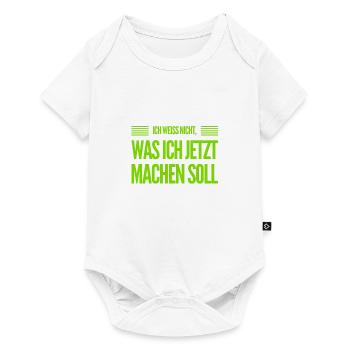 ich habe keinen Plan - Baby Premium Kurzarmbody - Weiß - Vorne