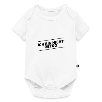 retro war gestern - Baby Premium Kurzarmbody - Weiß - Vorne