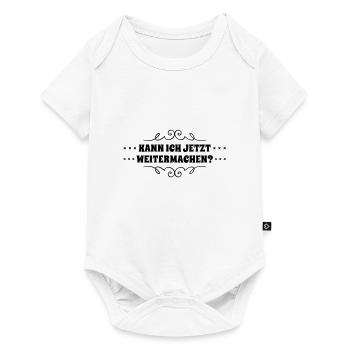 darf ich weitermachen? - Baby Premium Kurzarmbody - Weiß - Vorne