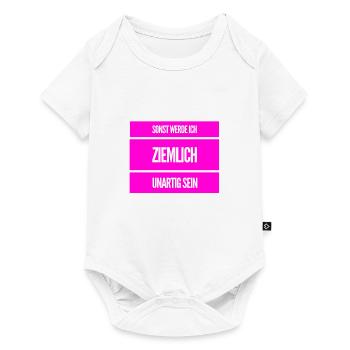 ich kann unartig sein - Baby Premium Kurzarmbody - Weiß - Vorne