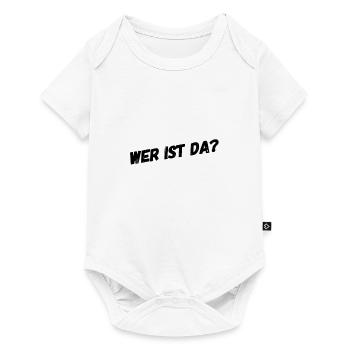 wer ist da? - Baby Premium Kurzarmbody - Weiß - Vorne