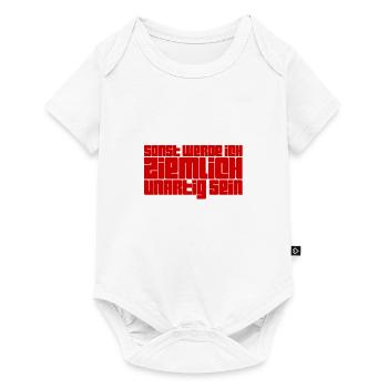 unartig ist mein Ding - Baby Premium Kurzarmbody - Weiß - Vorne