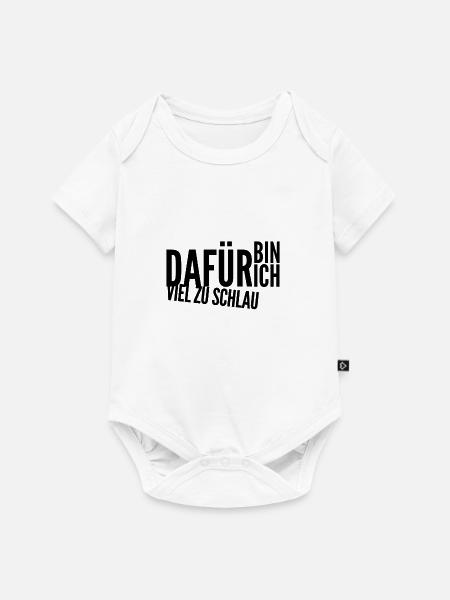 ich bin smart - Baby Premium Kurzarmbody - Weiß