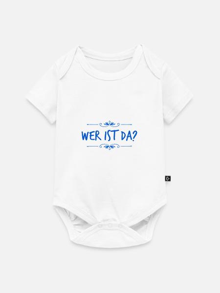 wer bist du? - Baby Premium Kurzarmbody - Weiß