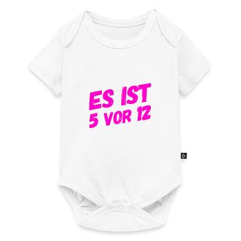 nicht mehr viel Zeit - Baby Premium Kurzarmbody - Weiß - Vorne