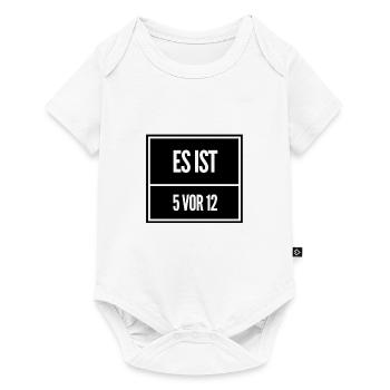 die Zeit läuft - Baby Premium Kurzarmbody - Weiß - Vorne