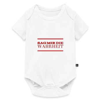 Redlichkeit geht immer - Baby Premium Kurzarmbody - Weiß - Vorne