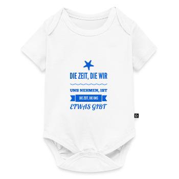 wir sollten uns Zeit nehmen - Baby Premium Kurzarmbody - Weiß - Vorne