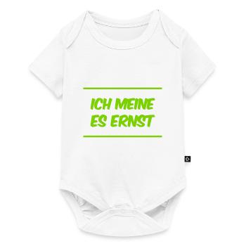 das ist mein voller Ernst - Baby Premium Kurzarmbody - Weiß - Vorne