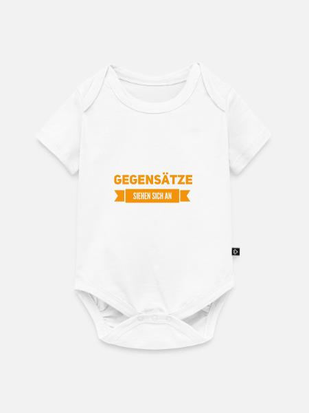 Gegensätze sind das Salz in der Supper - Baby Premium Kurzarmbody - Weiß
